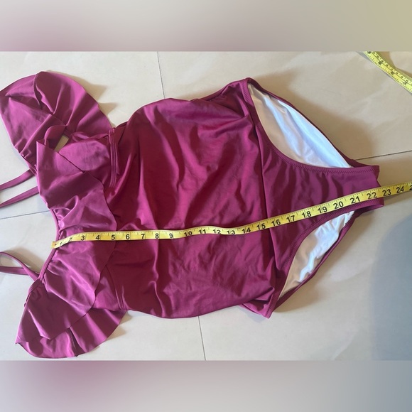 Women's One Piece Maternity Swimsuit size small P purple - Picture 7 of 15